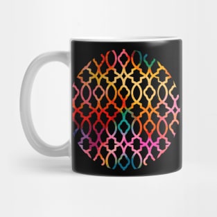 Modern abstract trellis stencil texture digital Mug
